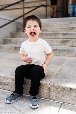 Ivory Boxy Kids Tee