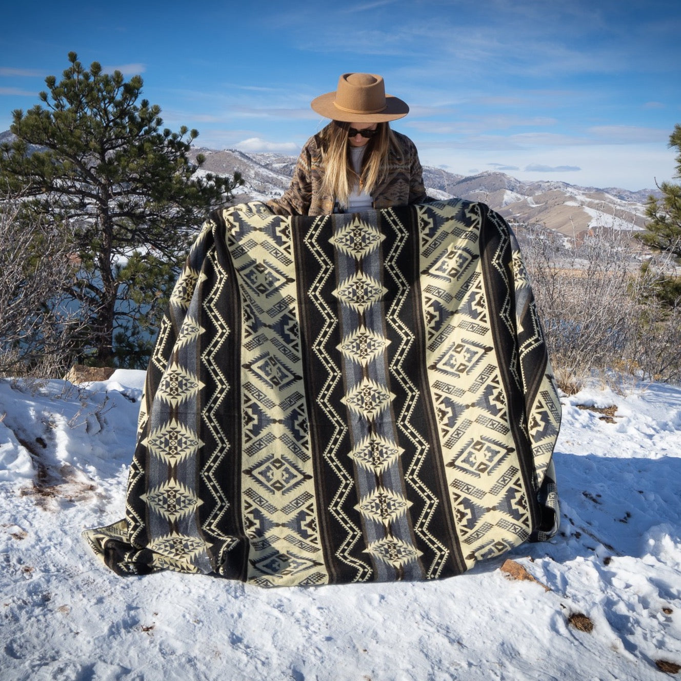  Alpaca Threadz Andean Alpaca Wool Blanket - Slate by Alpaca Threadz - Default Title - Bonton