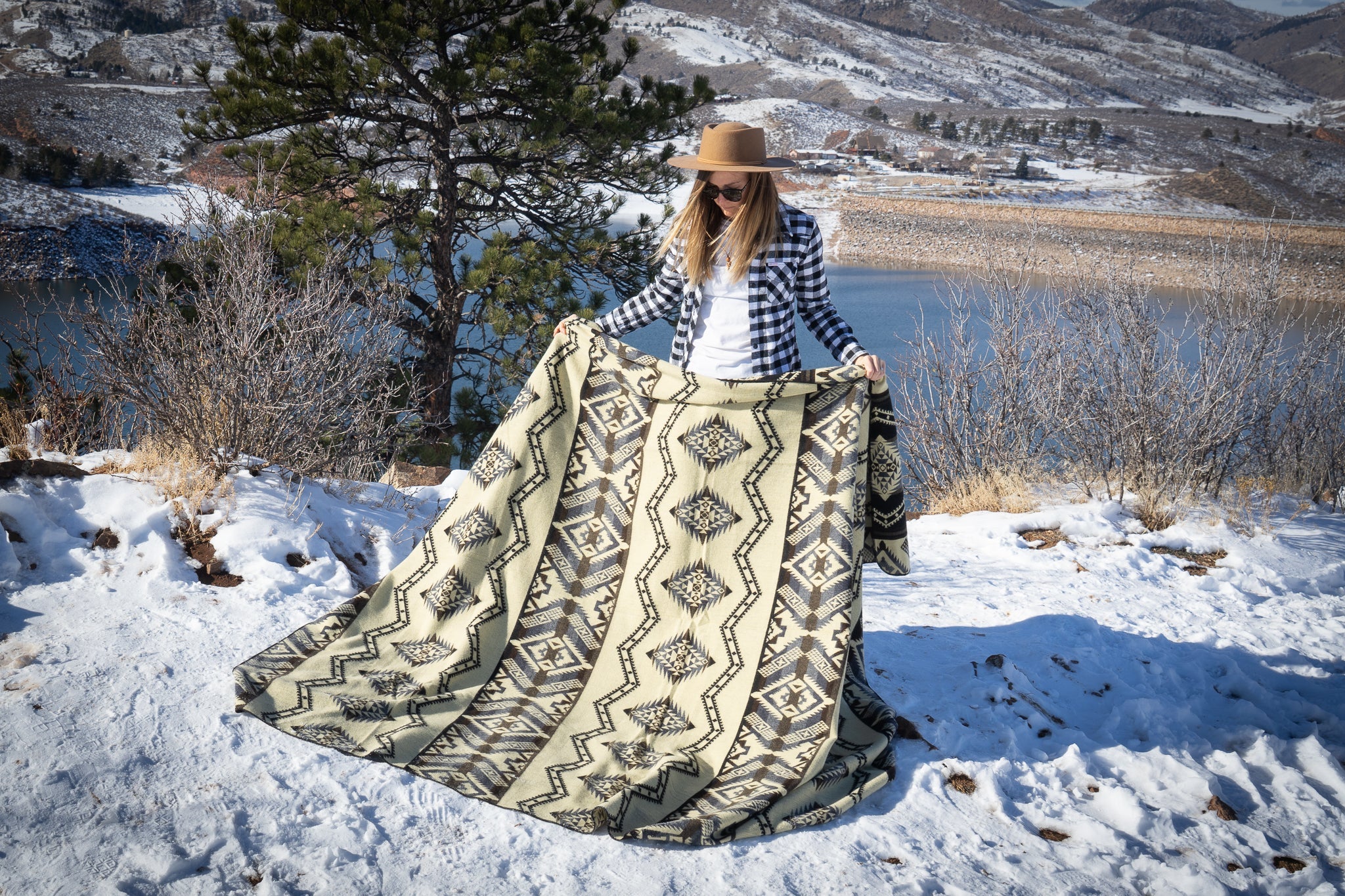  Alpaca Threadz Andean Alpaca Wool Blanket - Slate by Alpaca Threadz - Default Title - Bonton