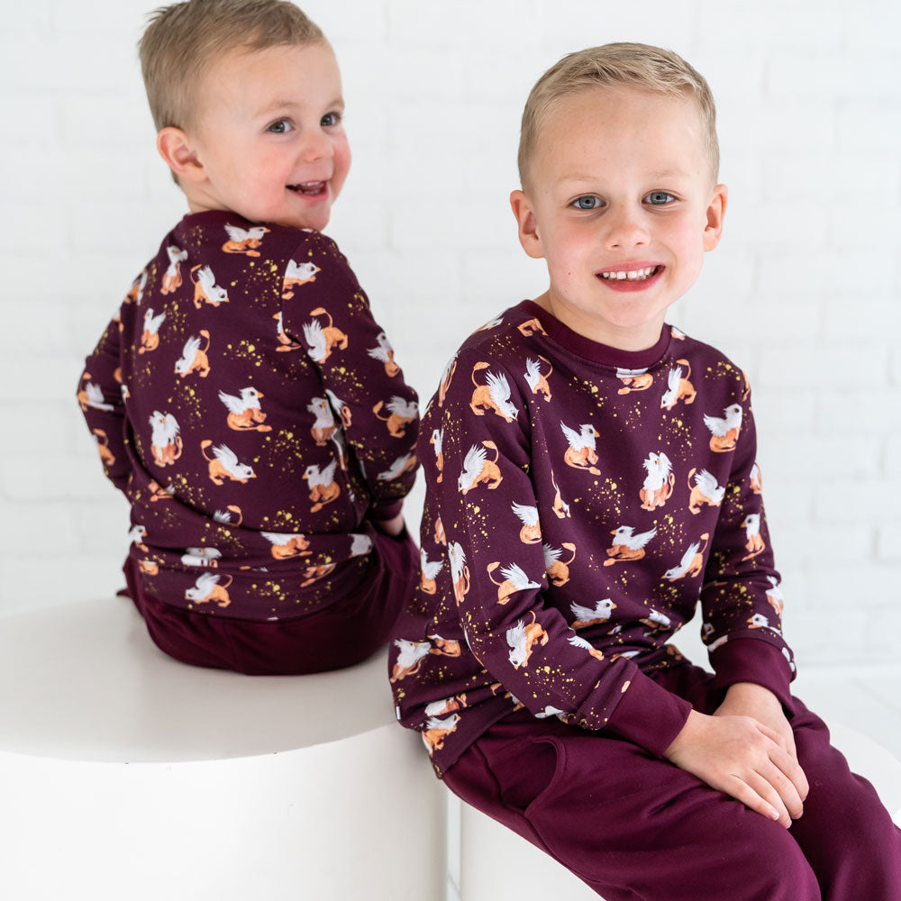  Laree + Co. Griffin Bamboo Luxe Jogger Set - 3T - Bonton