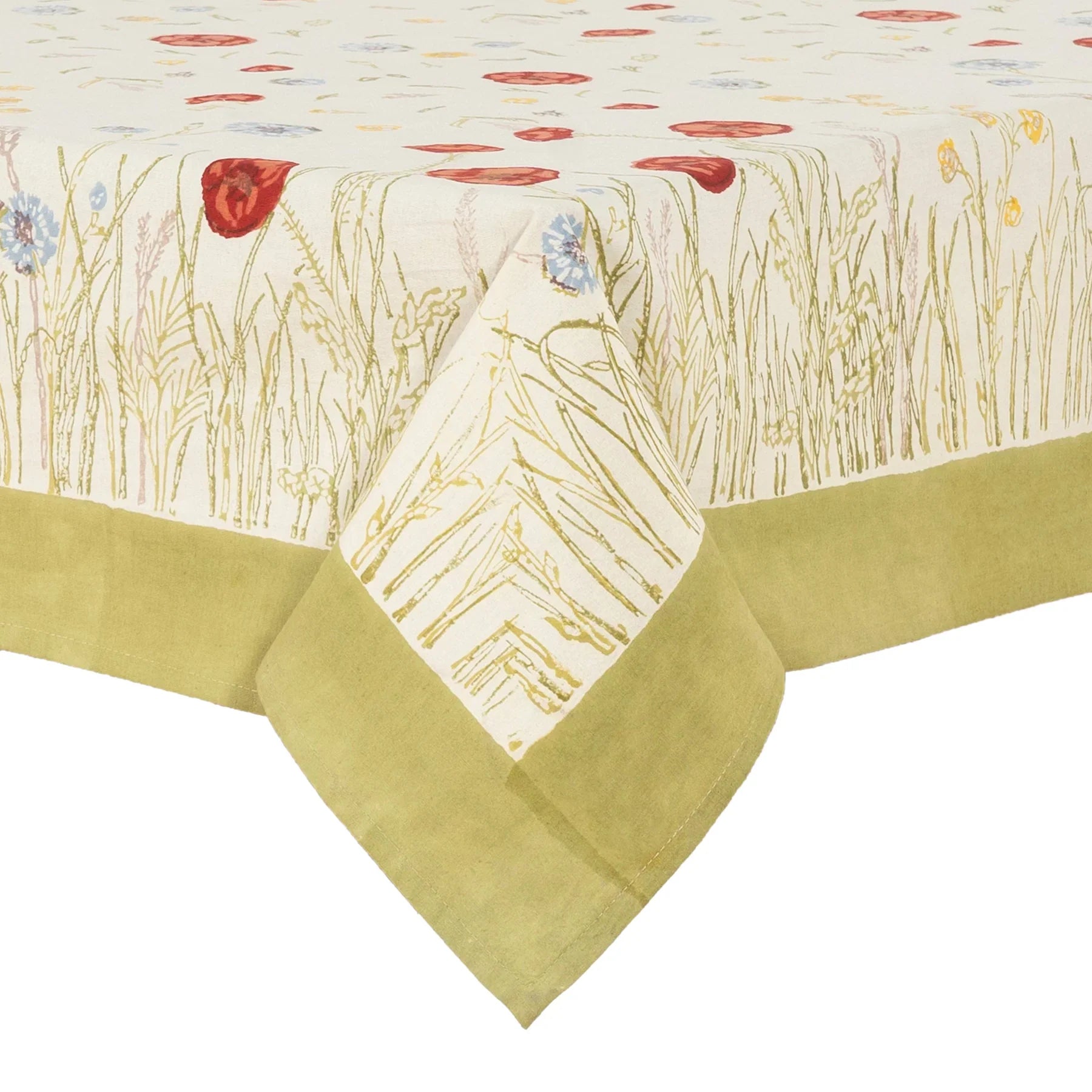  Couleur Nature Springfields Multi French Tablecloth - Multi - Bonton