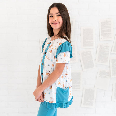 Griffin Butterflies Bamboo Short Sleeve Tunic + Legging Set