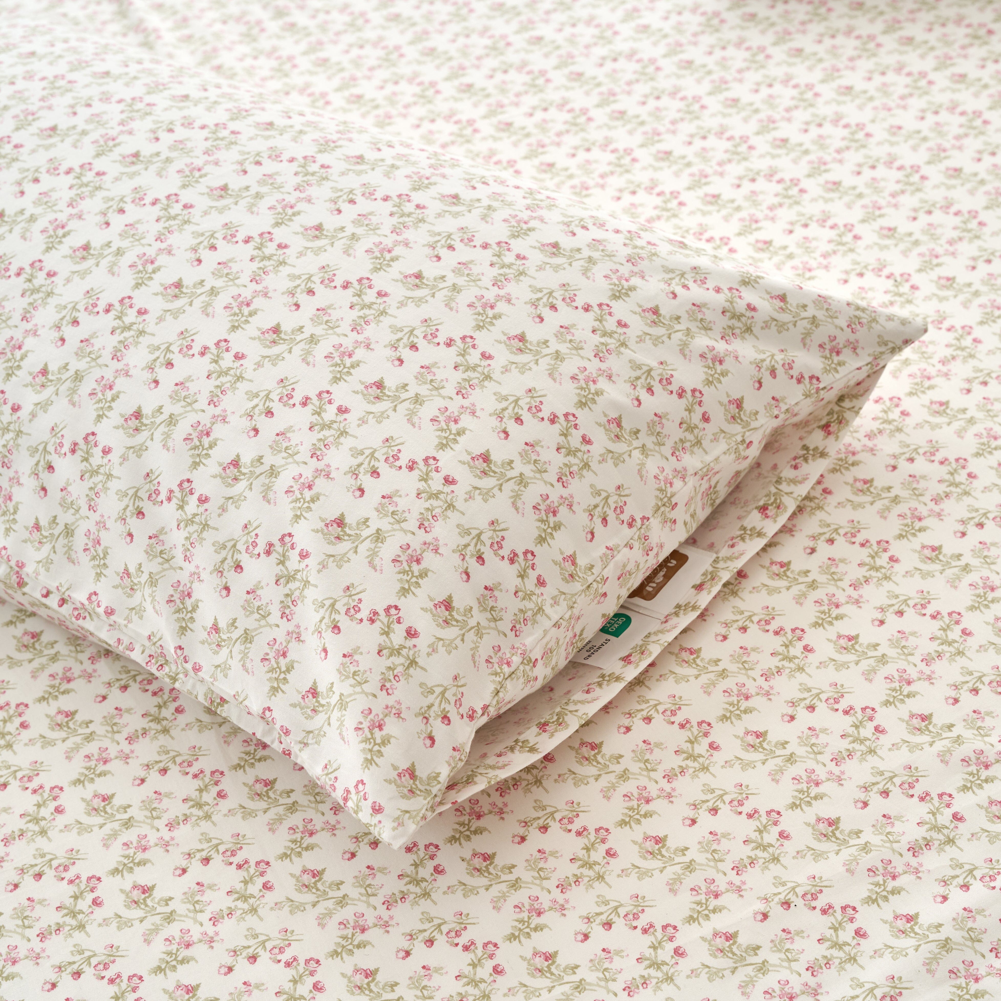  DaDa Bedding Collection DaDa Bedding Collection Romantic Coquette Sheet Set - 100% Cotton Floral Fitted & Flat Sheets with Pillowcases - Deep Pocket Design - Soft, Breathable, Wrinkle-Resistant by DaDa Bedding Collection - Twin - Bonton