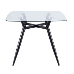 Clara Dinette Table Black & Clear