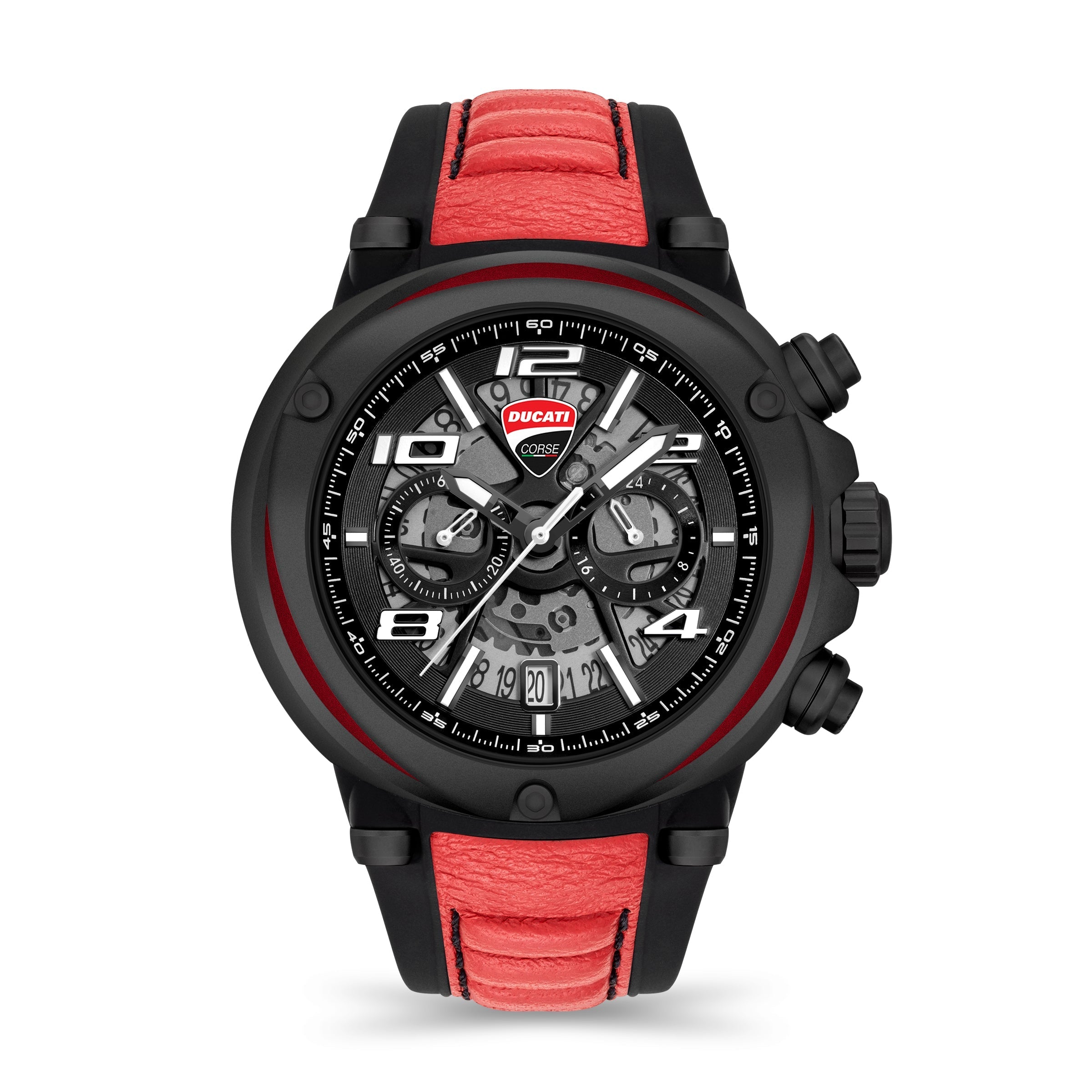  Ducati Corse Partenza Collection Chronograph Timepiece 1 - Charcoal - Bonton