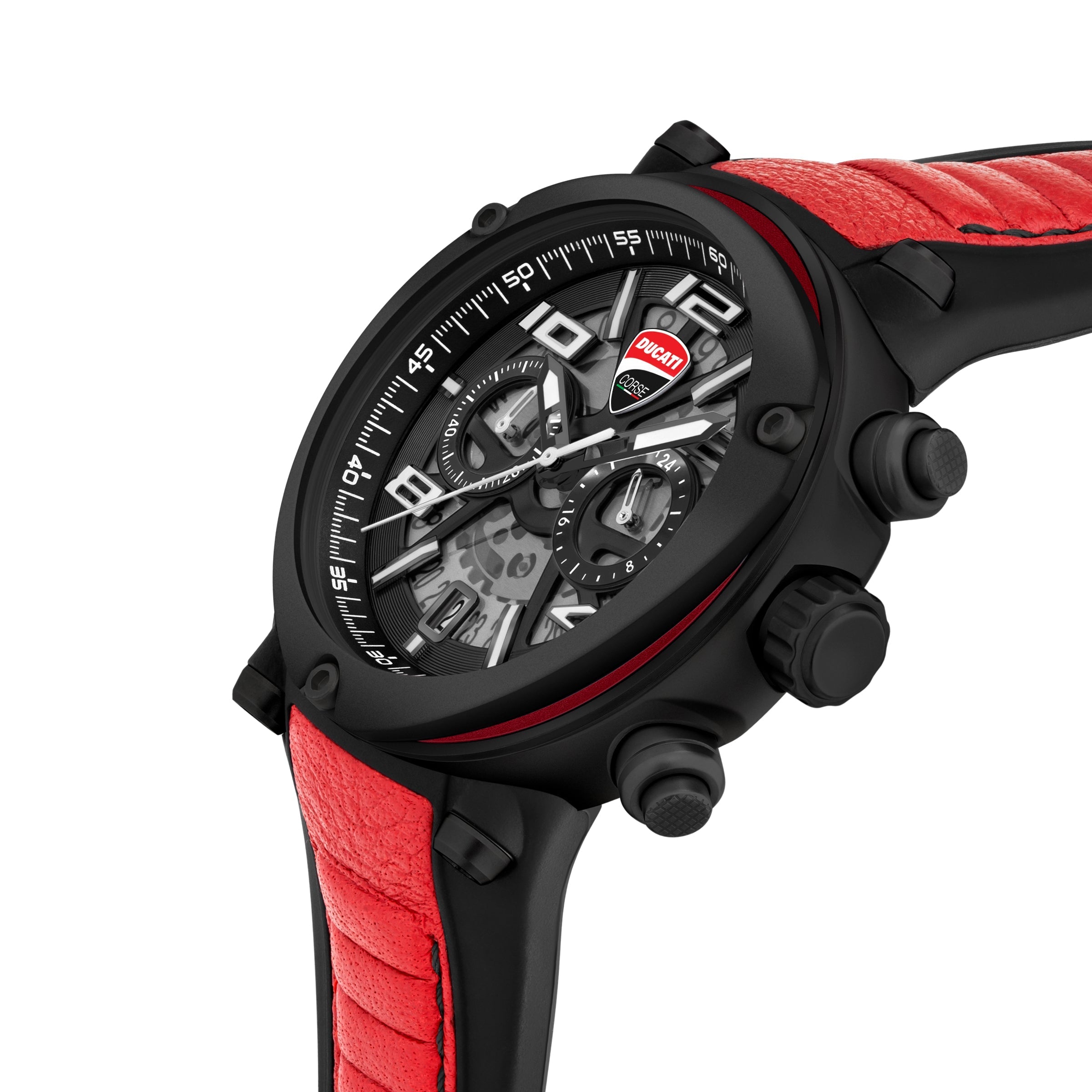  Ducati Corse Partenza Collection Chronograph Timepiece 1 - Charcoal - Bonton