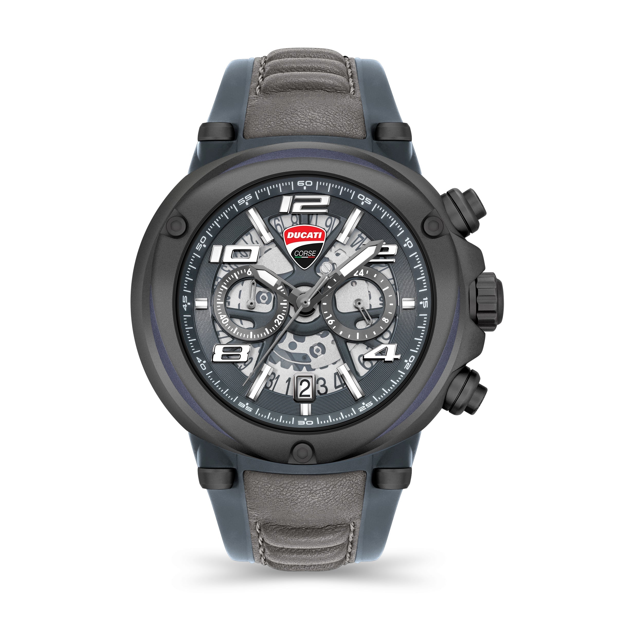  Ducati Corse Partenza Collection Chronograph Timepiece 1 - Charcoal - Bonton