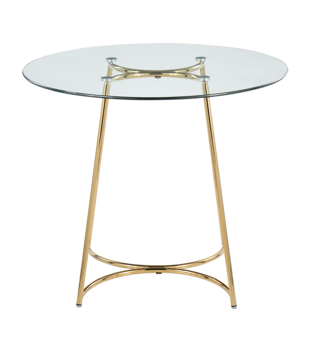  LumiSource Cece Dinette Table Gold & Clear - Gold & Clear - Bonton