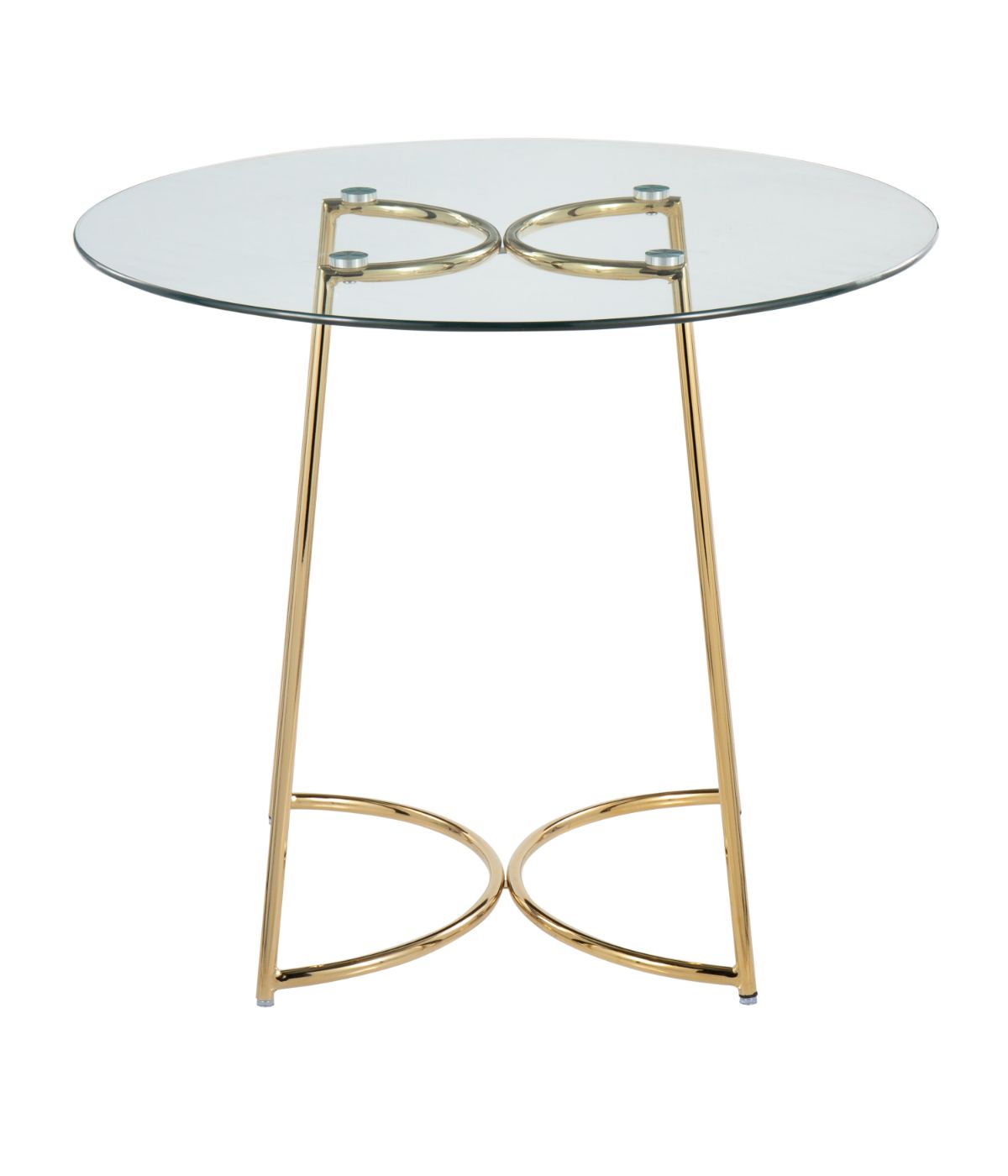  LumiSource Cece Dinette Table Gold & Clear - Gold & Clear - Bonton