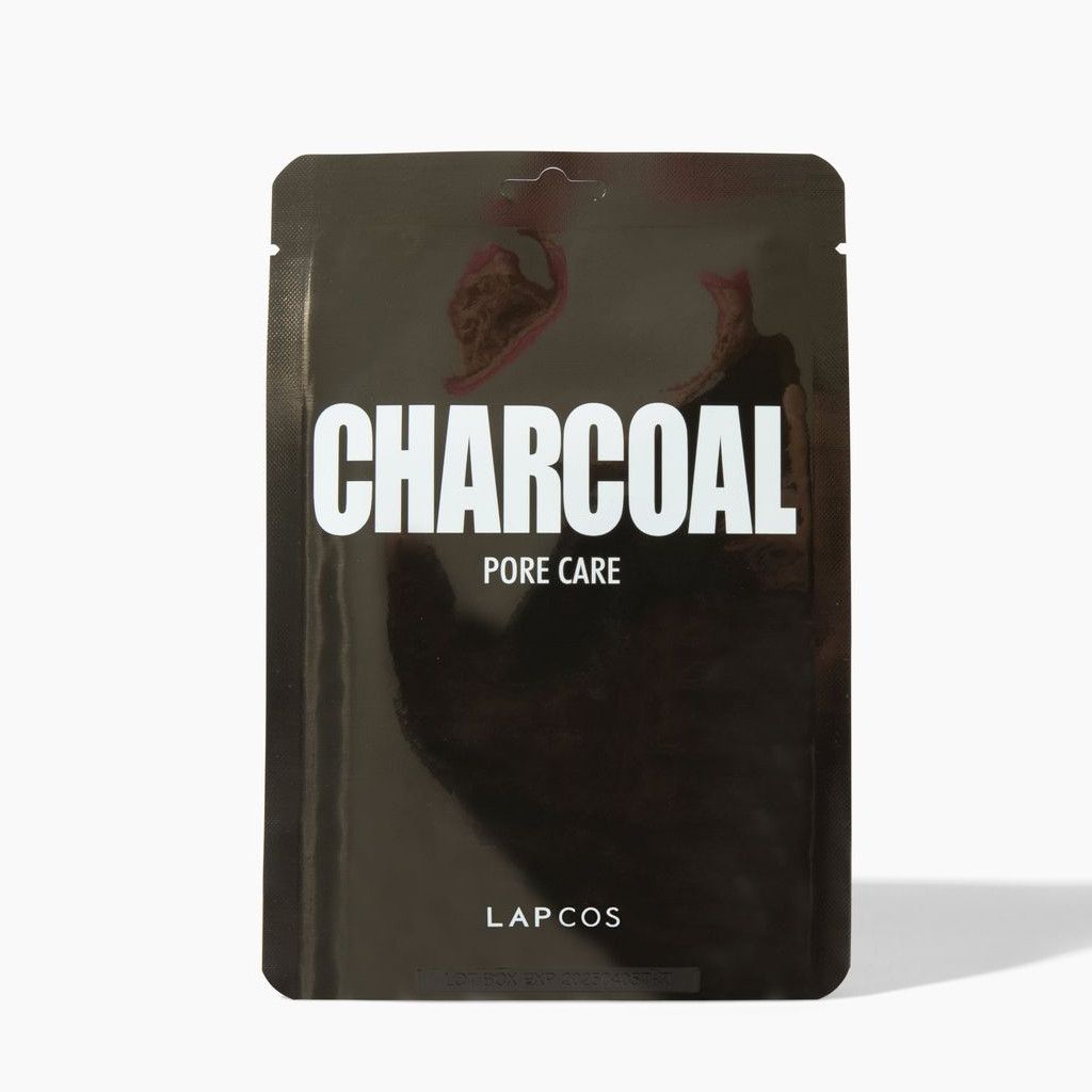  LAPCOS Daily Charcoal Sheet Mask - Skin Detox by LAPCOS - 5 Pack - Bonton