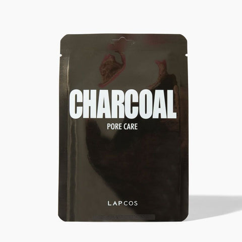 Charcoal pore refining sheet mask for sebum control