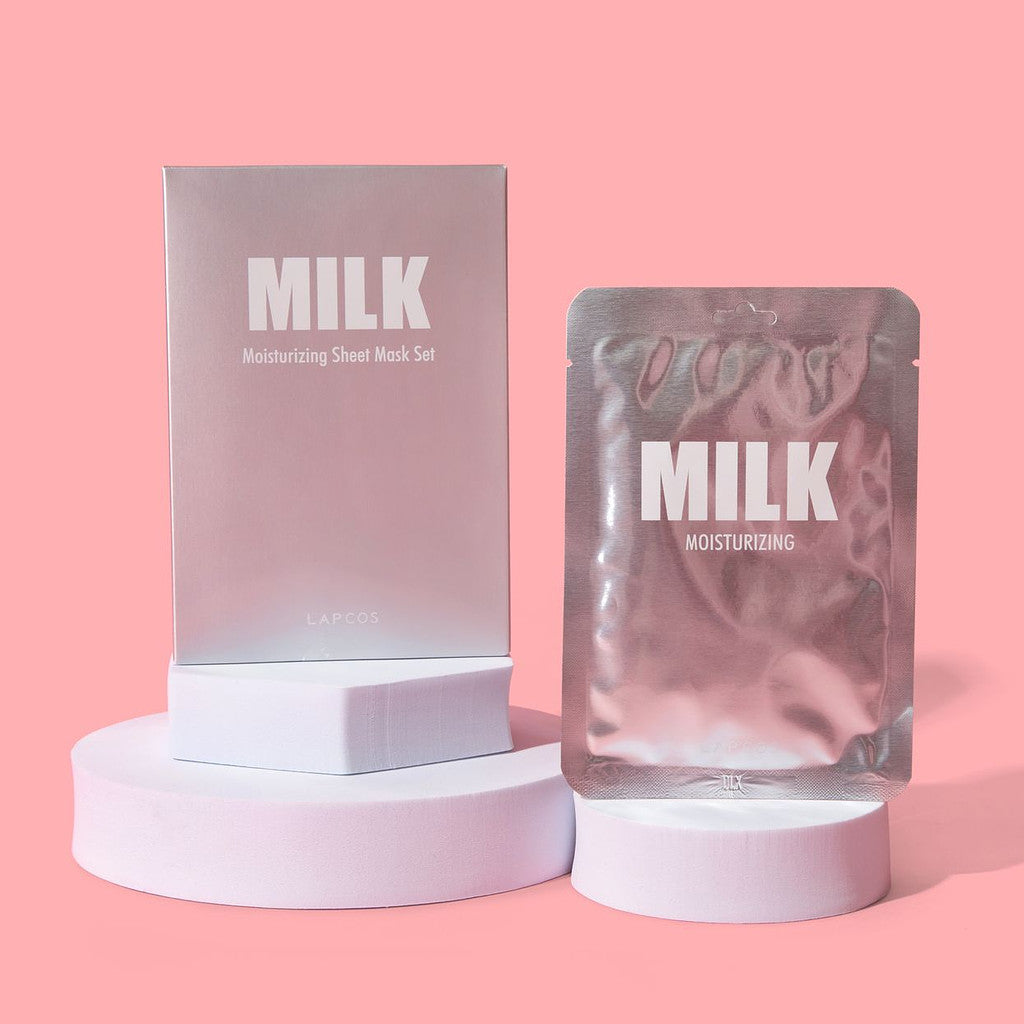  LAPCOS Daily Milk Mask - Hydrating Sheet Mask by LAPCOS - 5 Pack - Bonton