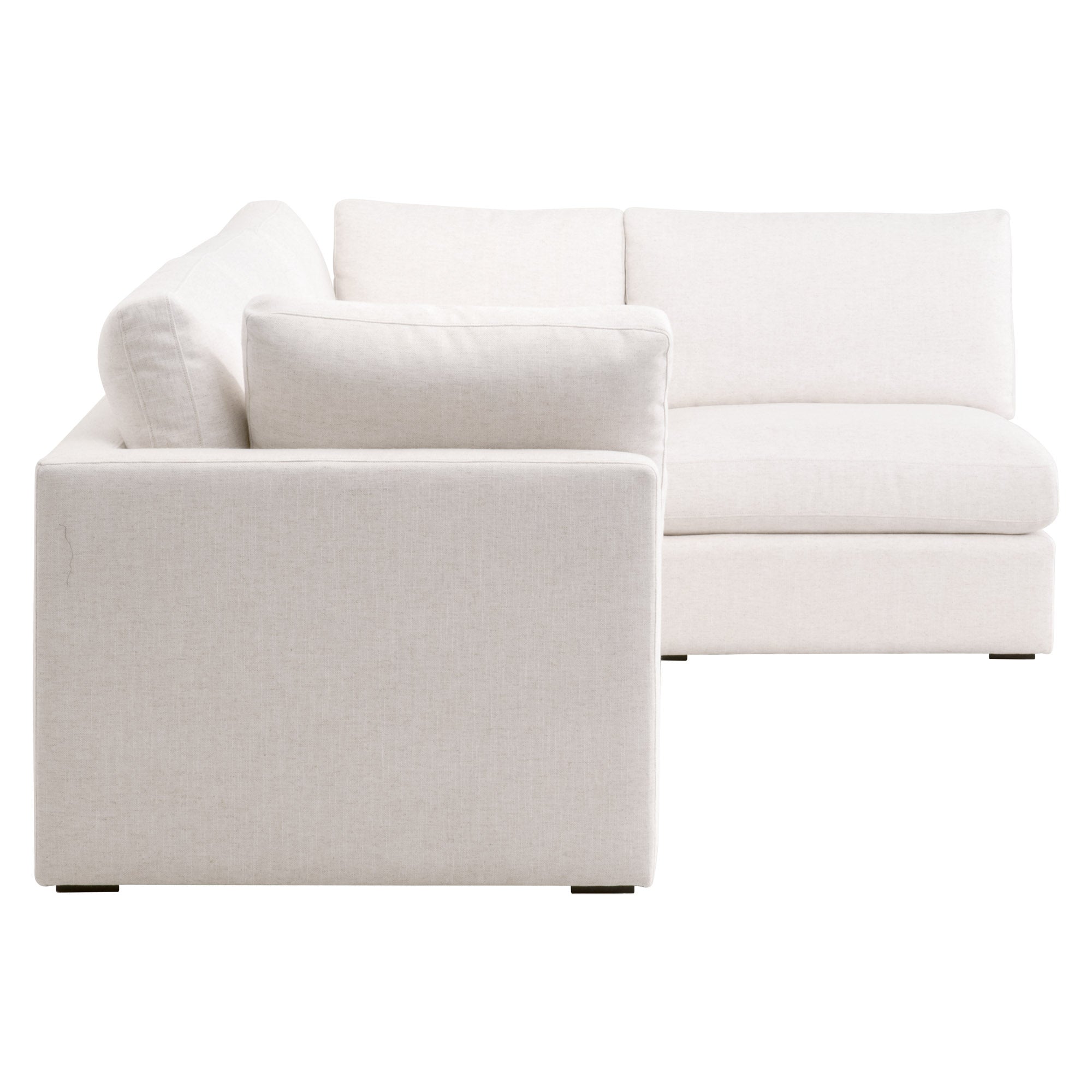  Essentials For Living Daley Modular Armless Chair Cream - Cream - Bonton