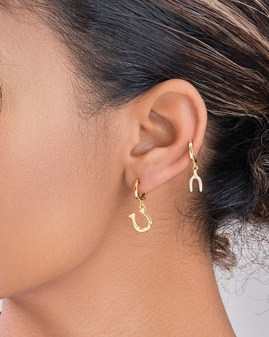 Kiara Wishbone and Horseshoe Earrings