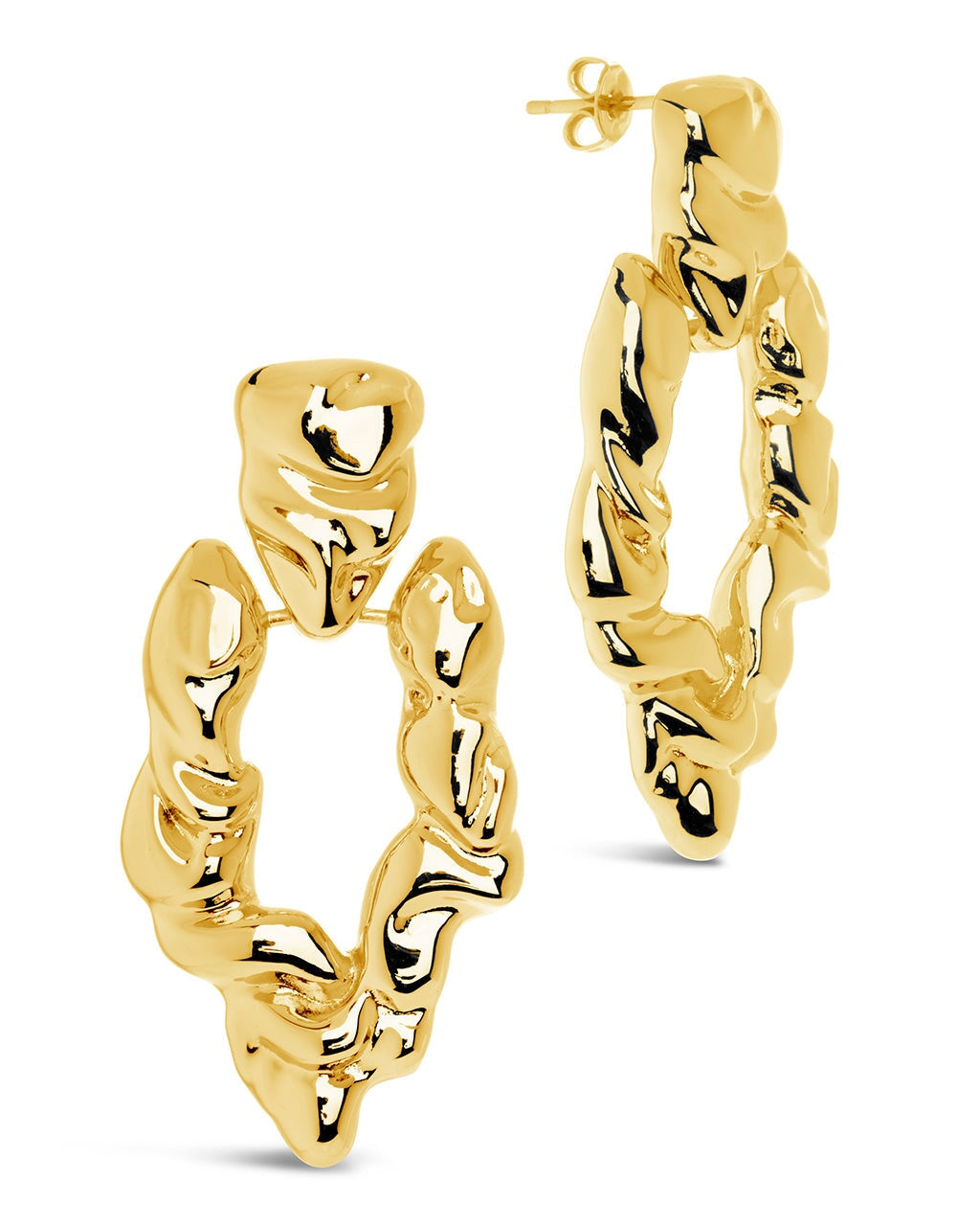  Sterling Forever Tali Drop Earrings - Gold - Bonton