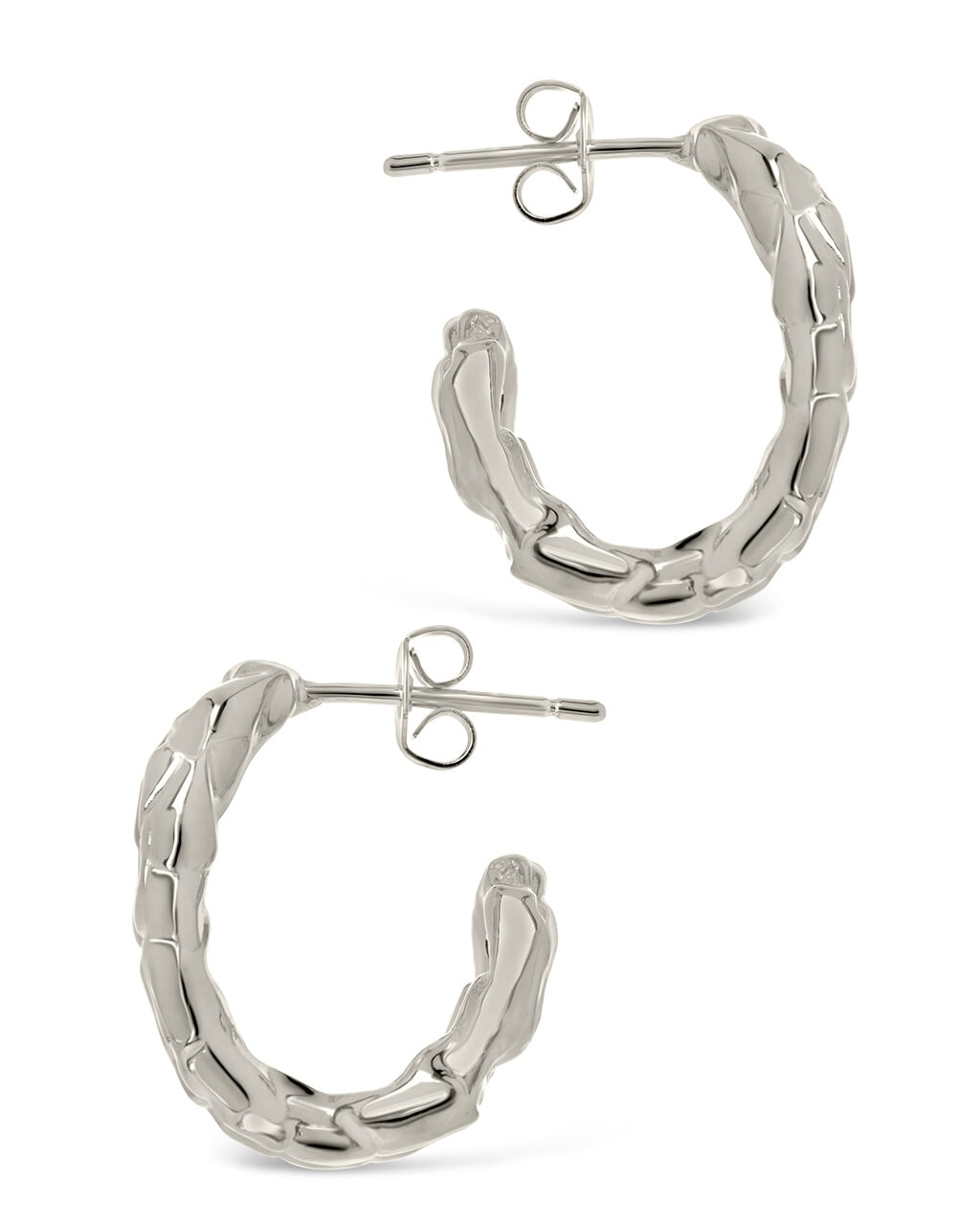  Sterling Forever Mavis Hoops - Silver - Bonton