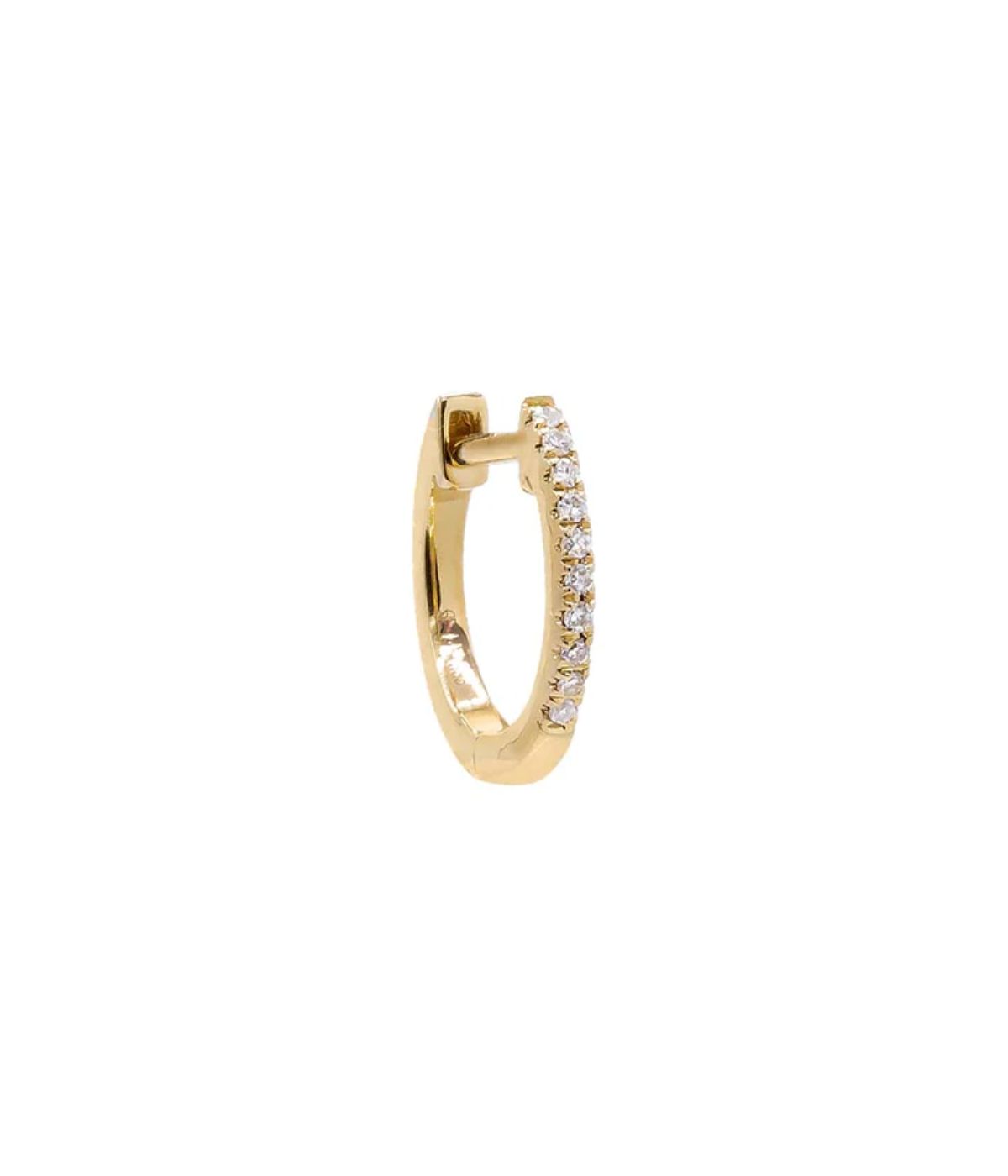  By Adina Eden Diamond Huggie Earring 14K Gold - Gold - Bonton