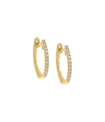 Diamond Huggie Earring 14K Gold