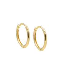 Mini Solid Huggie Earring 14K Gold