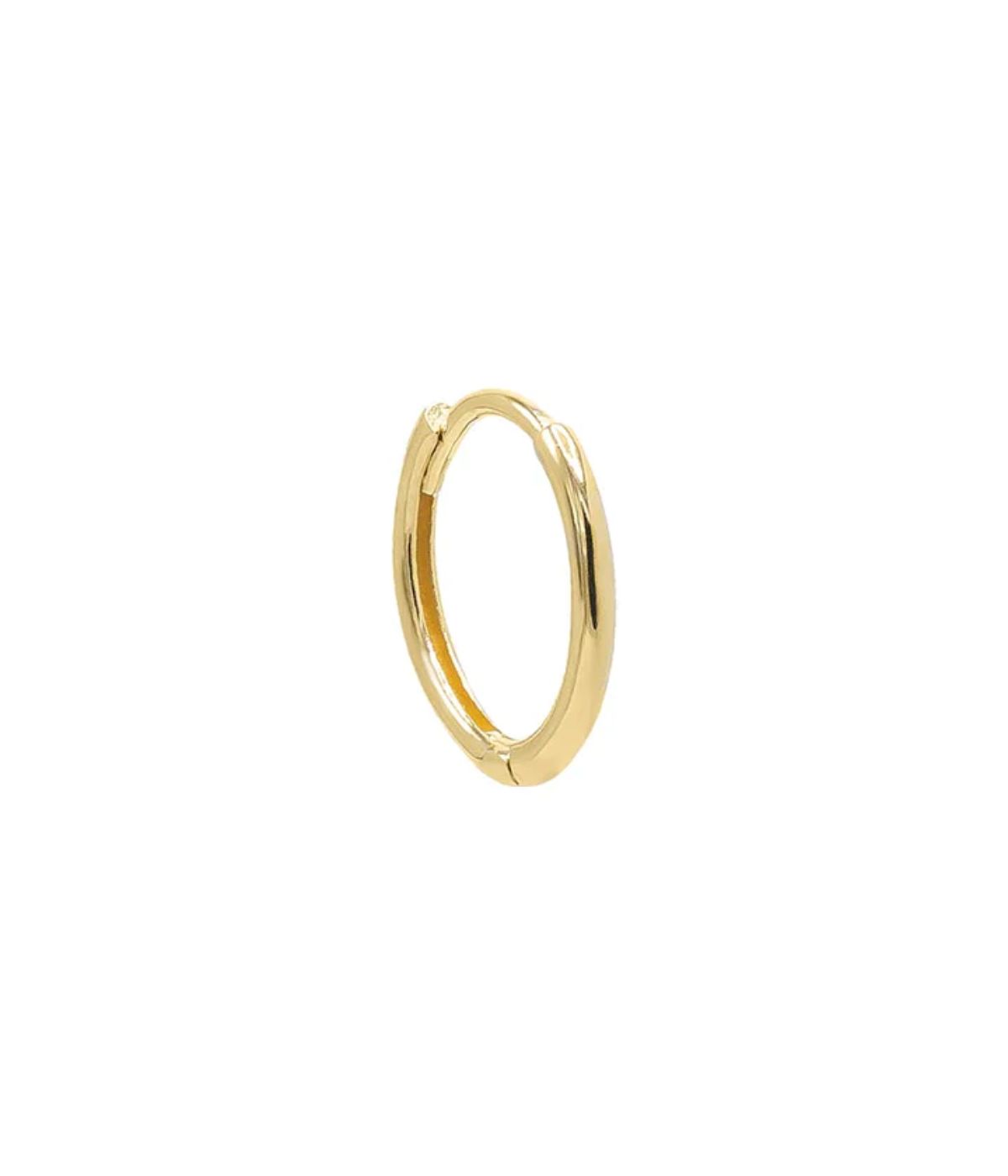  By Adina Eden Mini Solid Huggie Earring 14K Gold - Gold - Bonton