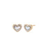  By Adina Eden Tiny Pave Colored Gemstone Stud Earring Mother Of Pearl - Mother Of Pearl - Bonton