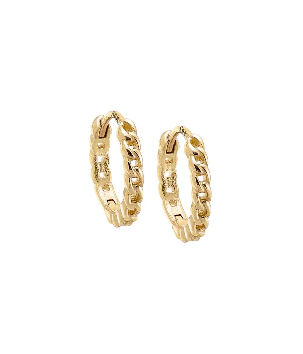  By Adina Eden Tiny Wide Solid Cartilage Huggie Earring 14K Gold - Gold - Bonton