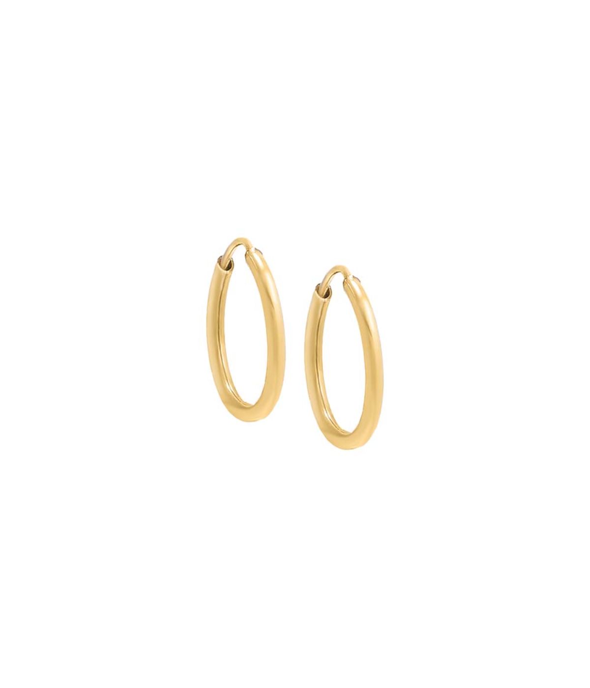  By Adina Eden Gold Filled Endless Hoop Earring Gold - Gold - Bonton