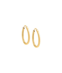 Gold Filled Endless Hoop Earring Gold