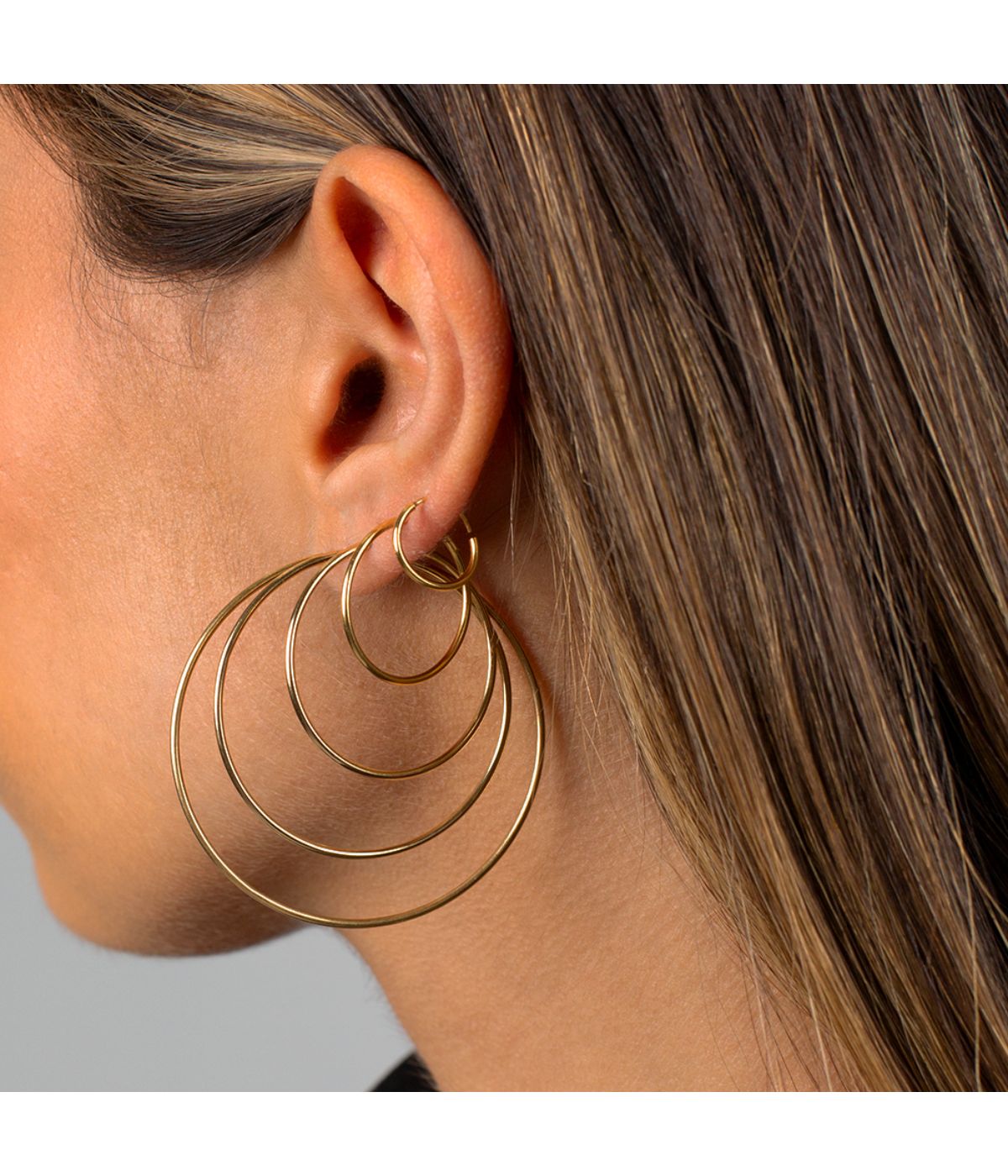 Gold Filled Endless Hoop Earring Gold