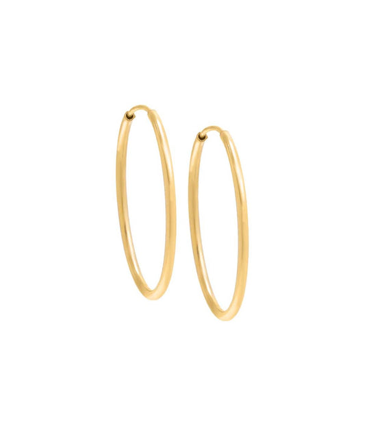 Gold Filled Endless Hoop Earring Gold