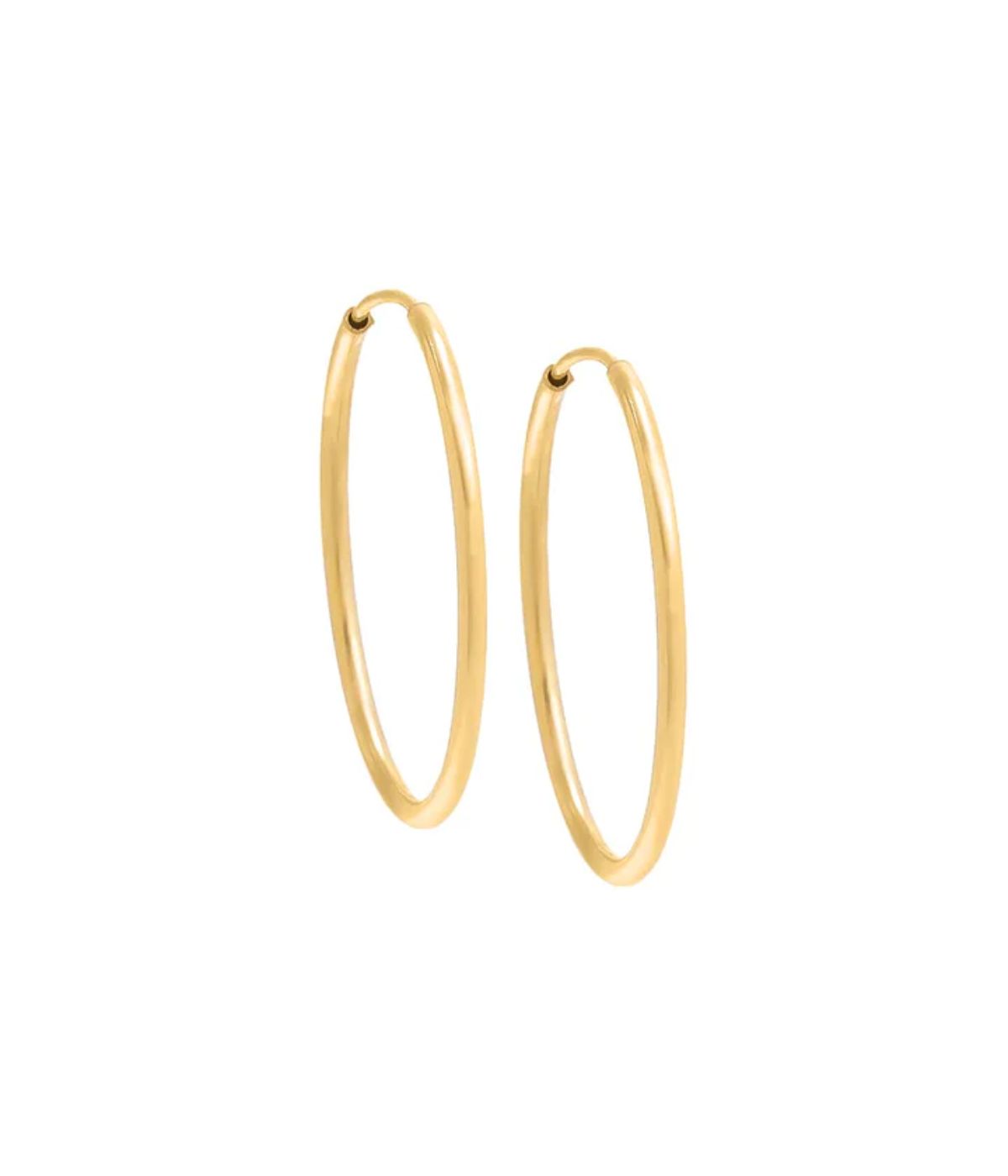  By Adina Eden Gold Filled Endless Hoop Earring Gold - Gold - Bonton