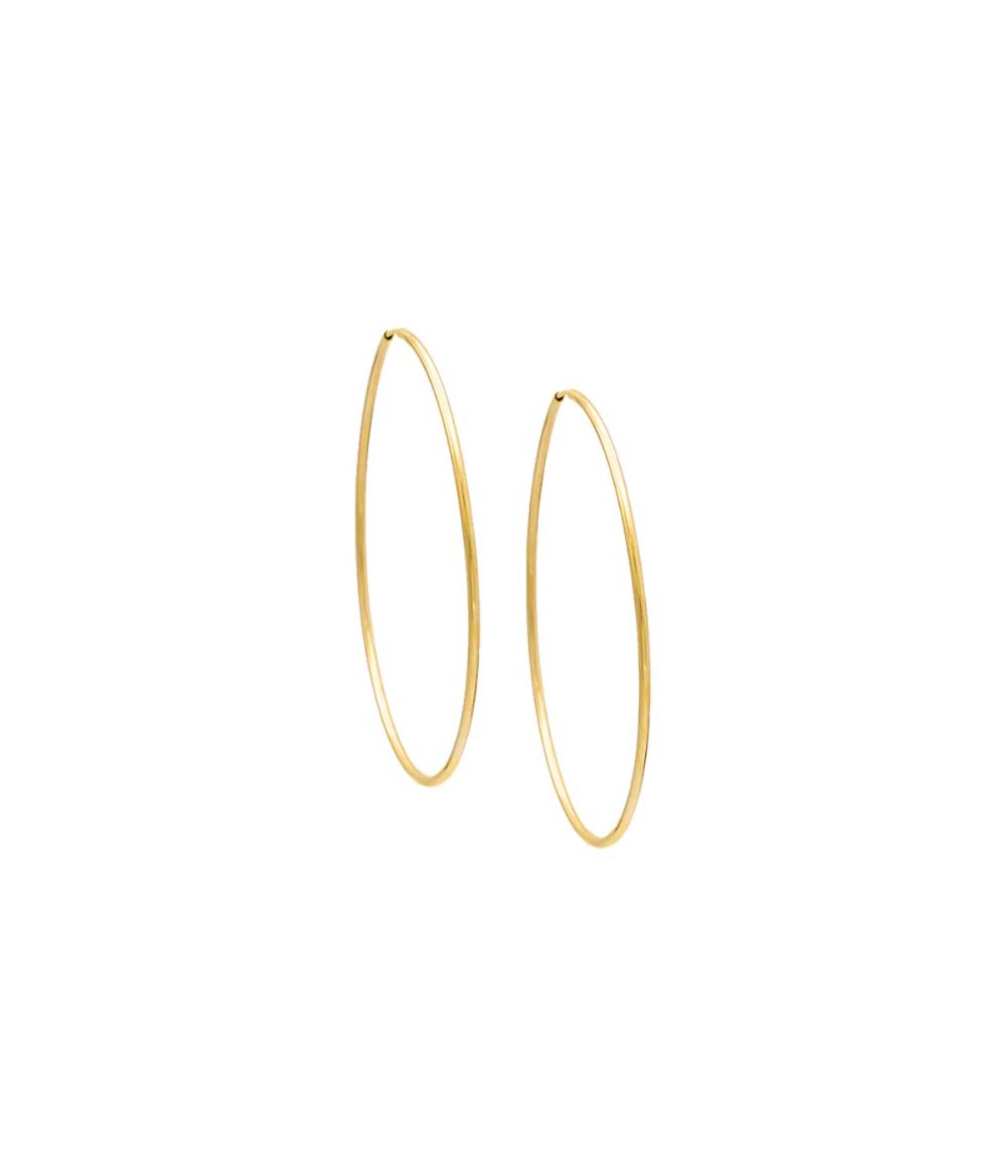  By Adina Eden Gold Filled Endless Hoop Earring Gold - Gold - Bonton