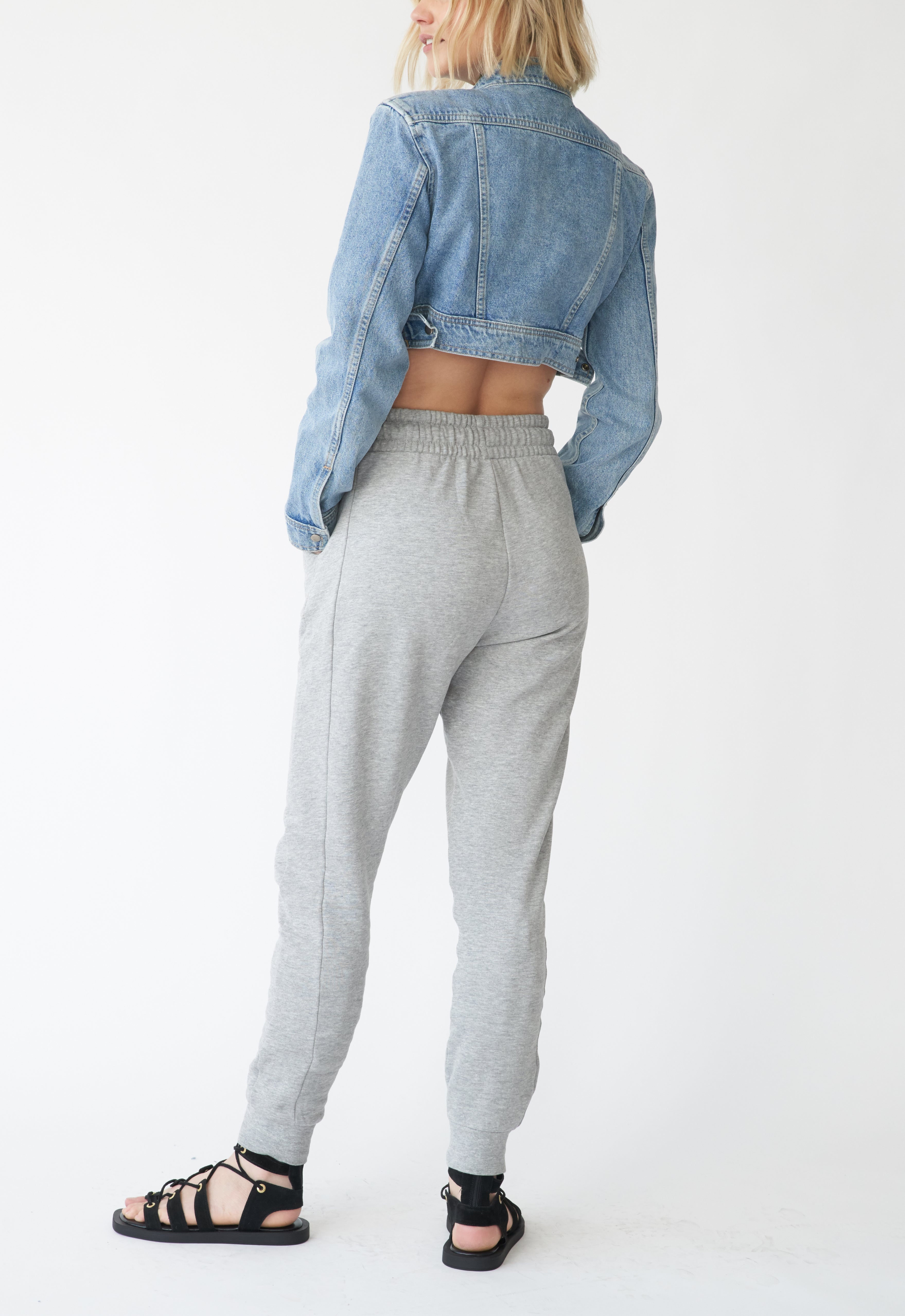  EB Earth Body Run Drawstring Pocket Fleece Track Jogger Sweatpant - Classic Gray - Bonton