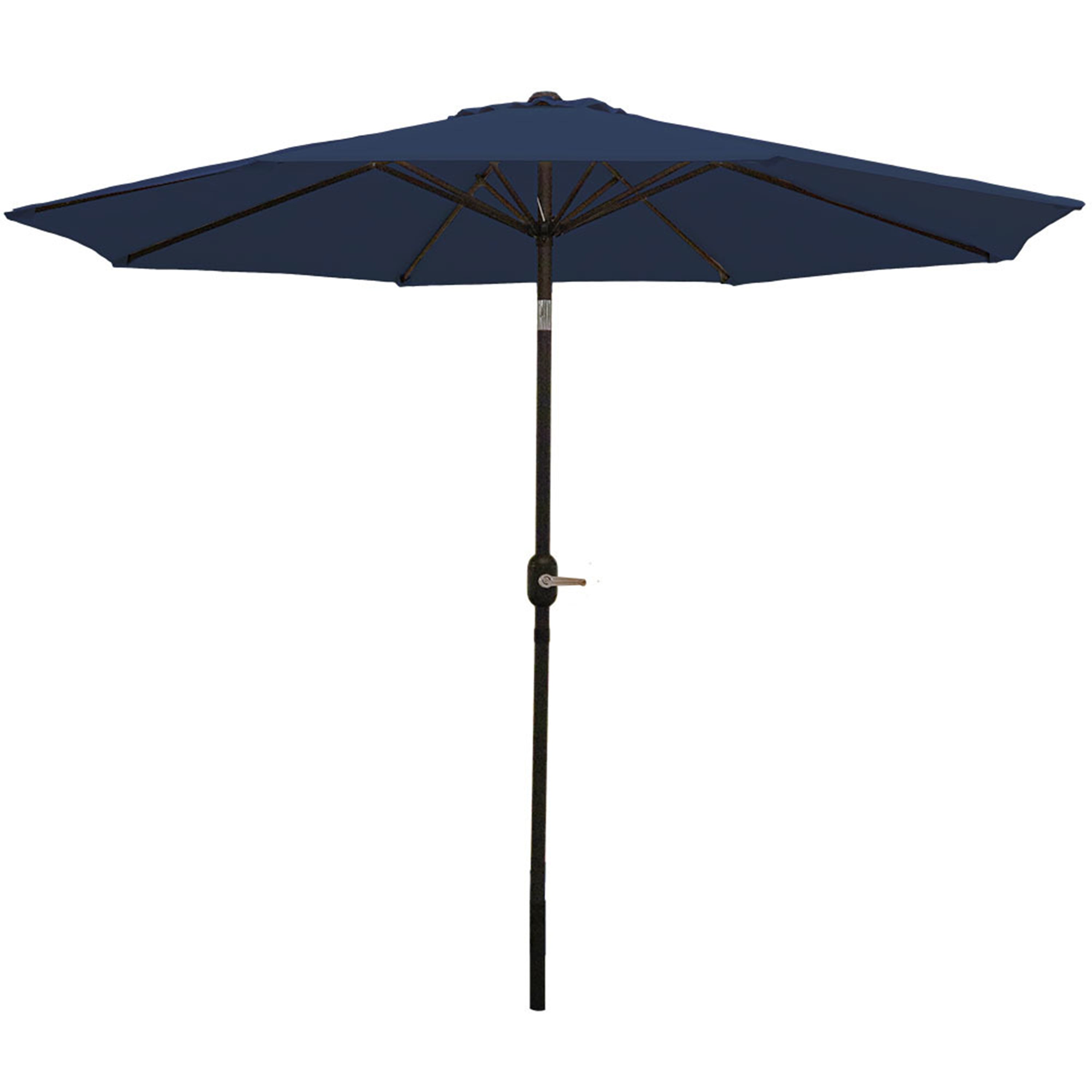  Sunnydaze Decor Aluminum Patio Table Umbrella with Push Button Tilt & Crank - 9' Green - Green - Bonton