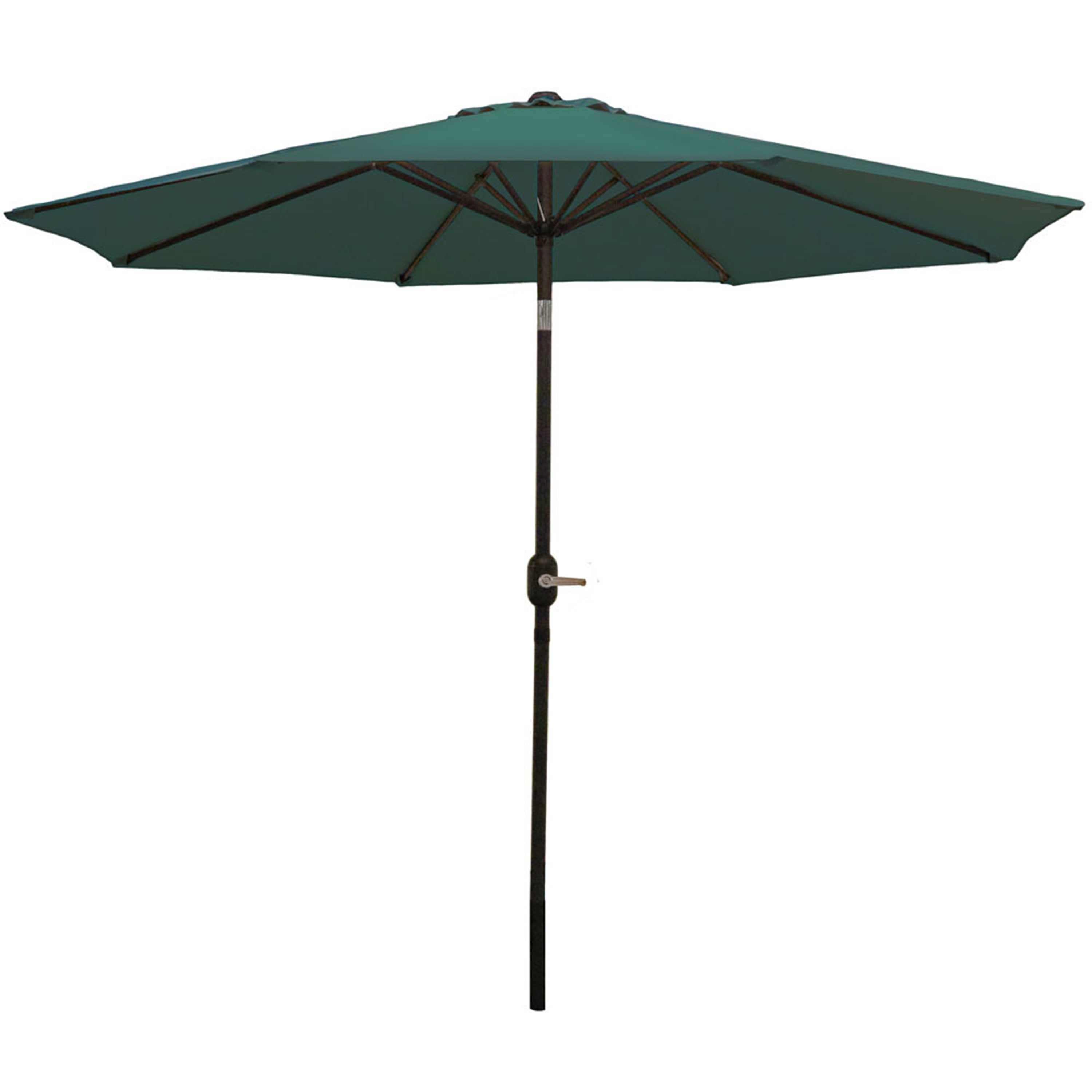  Sunnydaze Decor Aluminum Patio Table Umbrella with Push Button Tilt & Crank - 9' Gold - Gold - Bonton