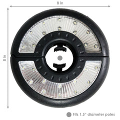 2-Panel Cordless Battery Operated LED Patio Umbrella Pole and Tent Light