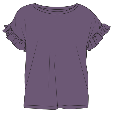 Elmerial Bamboo Ruffle Tee