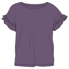 Elmerial Bamboo Ruffle Tee