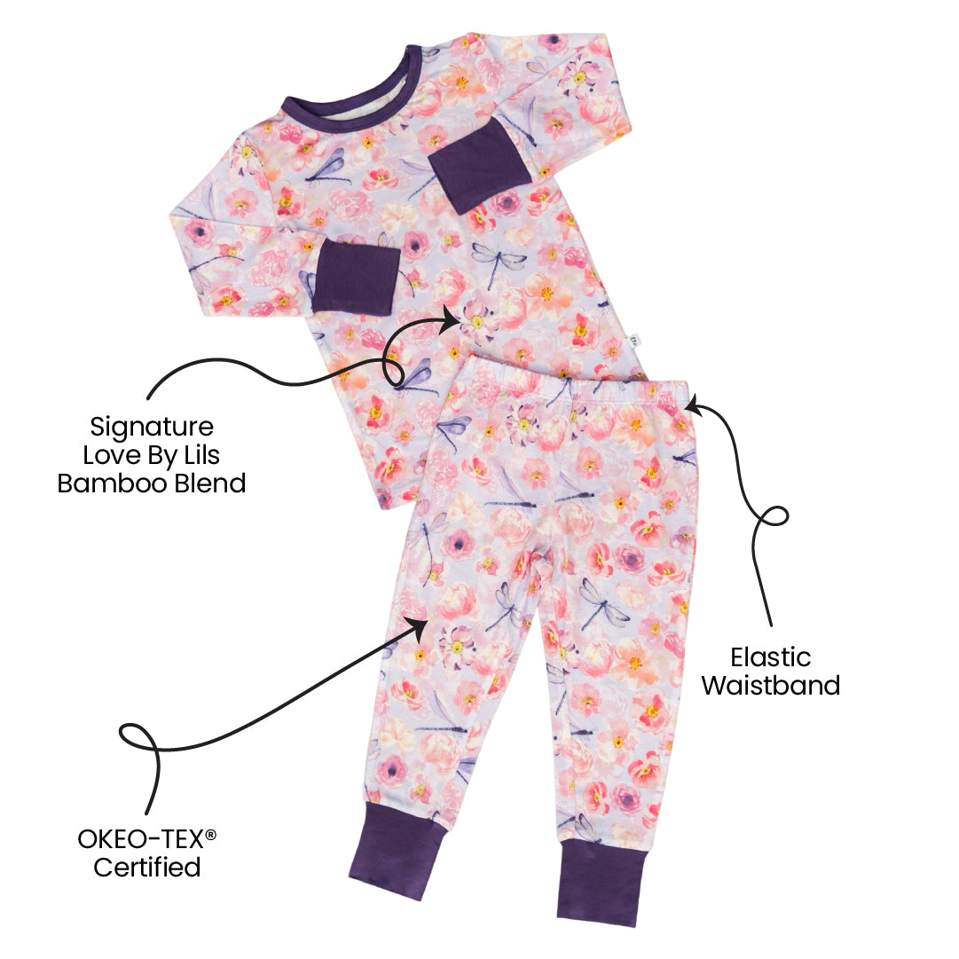  Laree + Co. Elmerial Bamboo 2-Piece Long Sleeve Set - 2T - Bonton