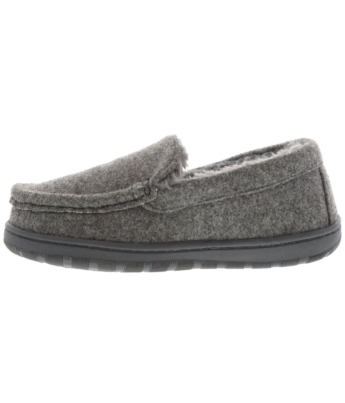  Lamo Men's Moc Slipper - Charcoal Wool - Bonton