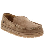 Men's suede Moc slipper with terry cloth lining Chestnut