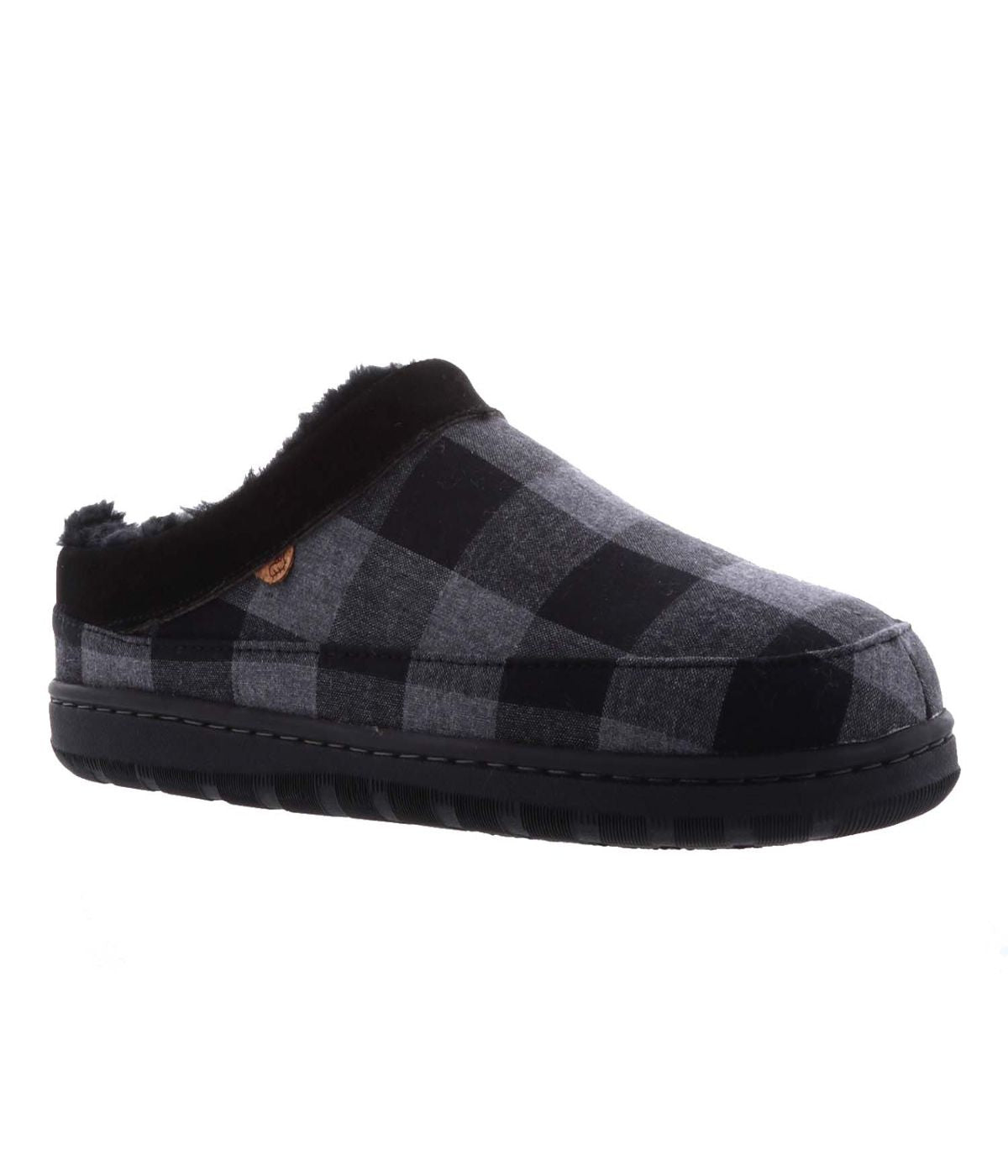  Lamo Julian Men's Clog - Charcoal Plaid - Bonton