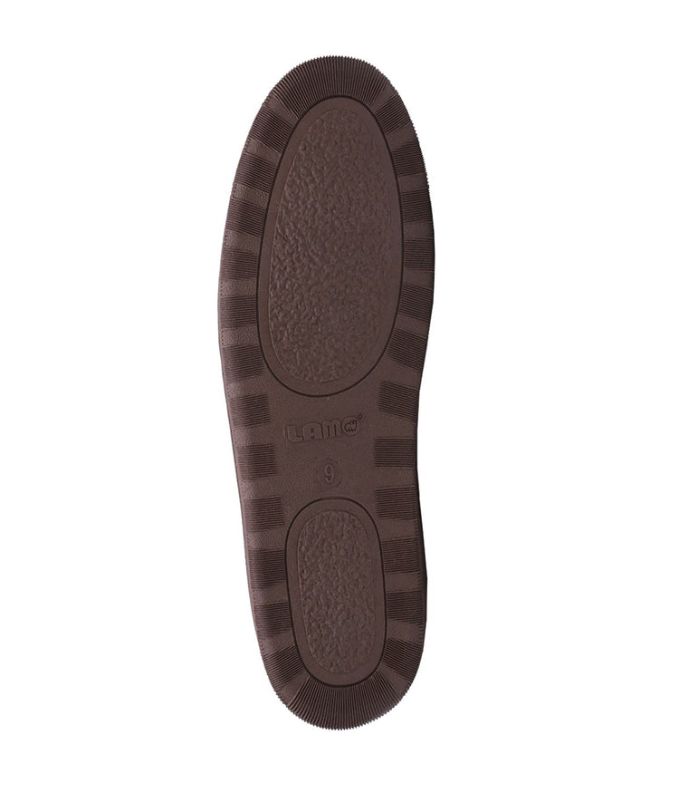Men's clog slipper with fur lining Brown