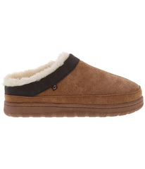 Men's clog slipper with fur lining Chestnut