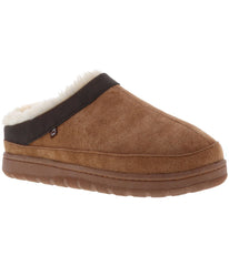 Men's clog slipper with fur lining Chestnut