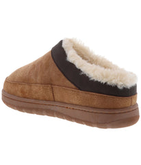 Men's clog slipper with fur lining Chestnut