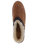 Men's clog slipper with fur lining Chestnut