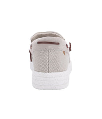 Men's canvas and suede comfort sneaker Beige