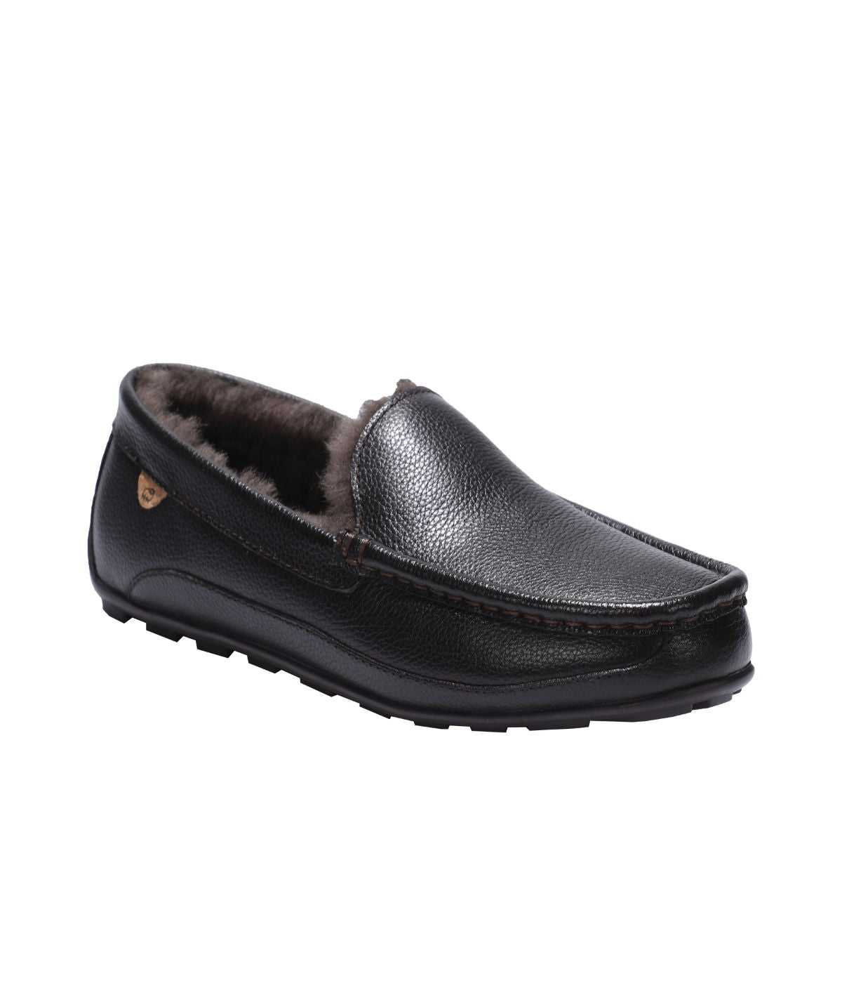  Lamo Grayson Men's Moc Slipper - Chocolate - Bonton