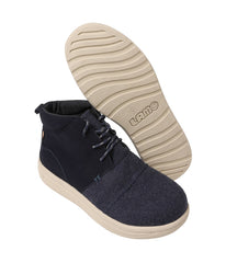 Men's boiled wool bootie Navy